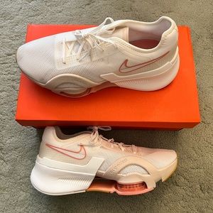 NEW: Women’s Nike AirZoom Superrep 3 in white, pink, tan color scheme.